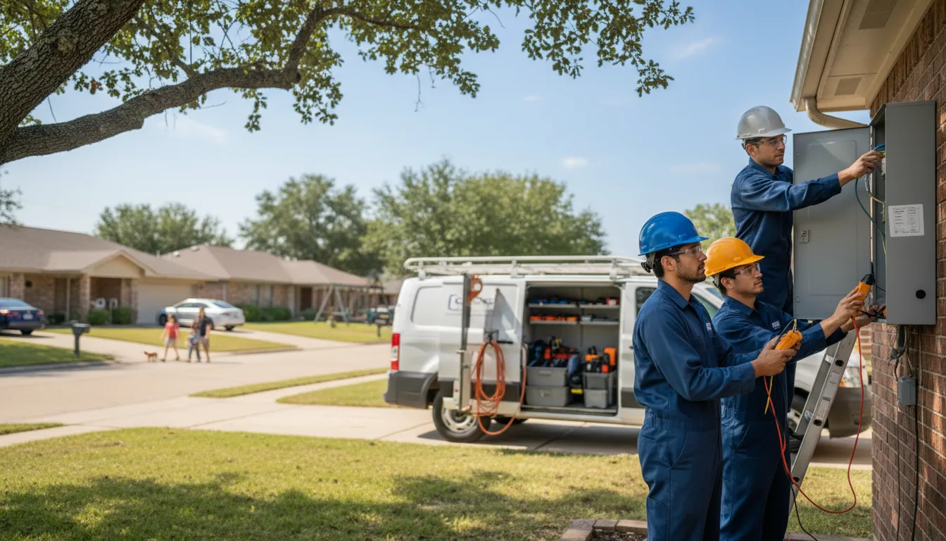 Certified electrician providing emergency electrical services in Chesterhill, OH